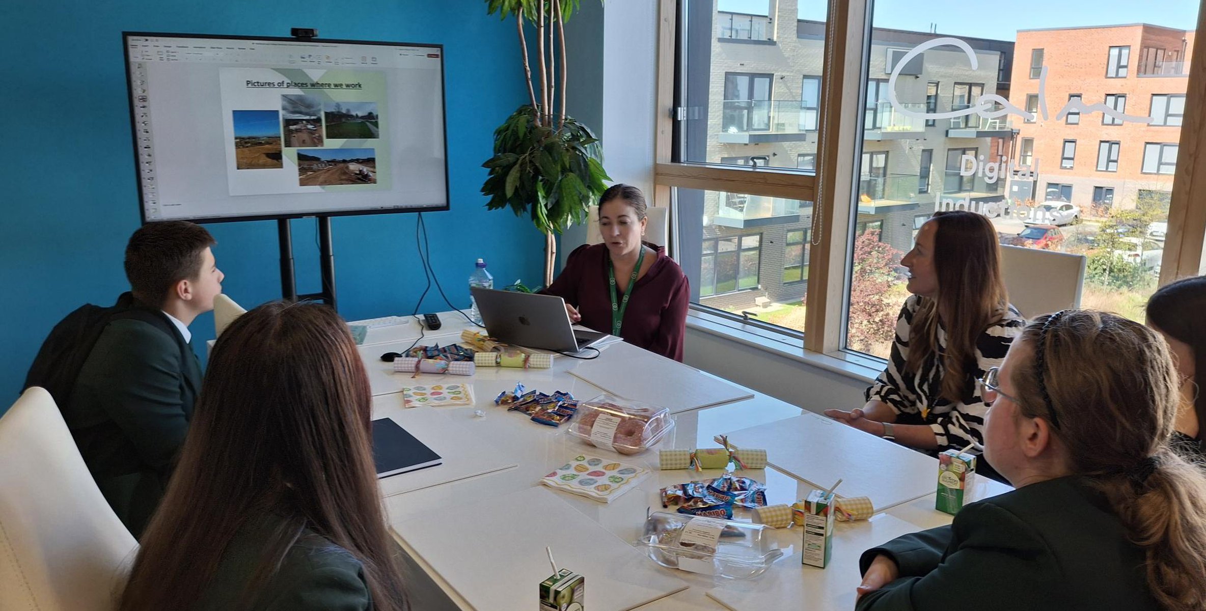 Lawrence Jackson Students Visit Calm Digital