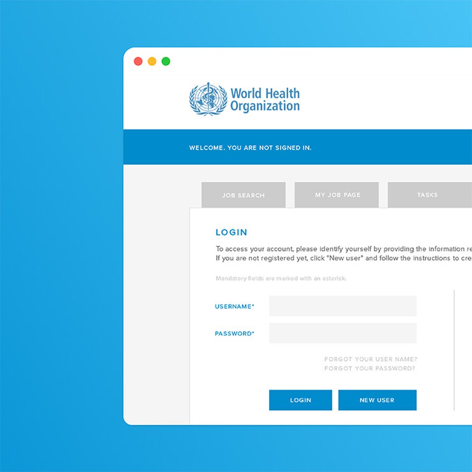 The World Health Organization Recruitment System